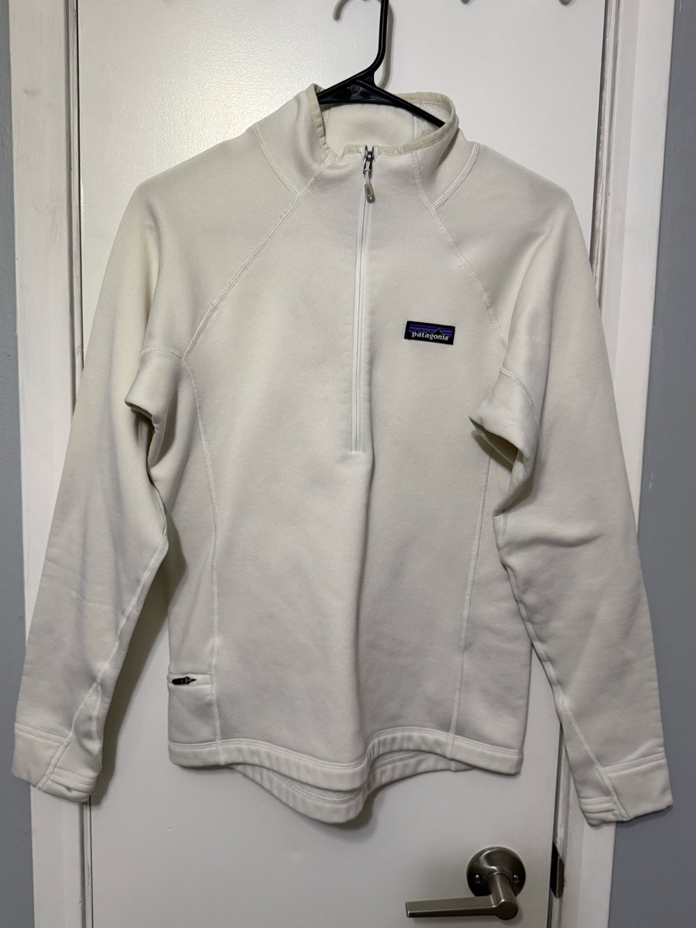 Patagonia Cream Half-Zip Fleece Pullover